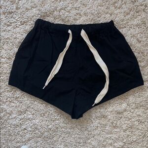 Women's Black Drawstring Shorts